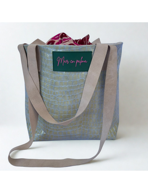 BOLSO SHOPPER VARQUER con pouch o forrado