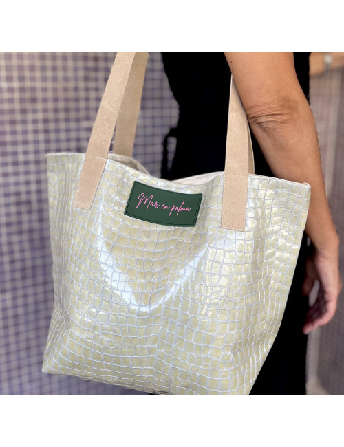 BOLSO SHOPPER VARQUER con pouch o forrado