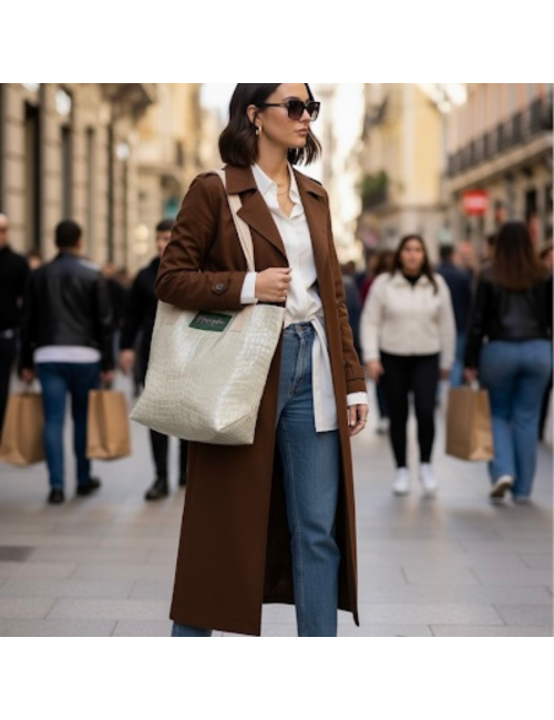 BOLSO SHOPPER VARQUER con pouch o forrado